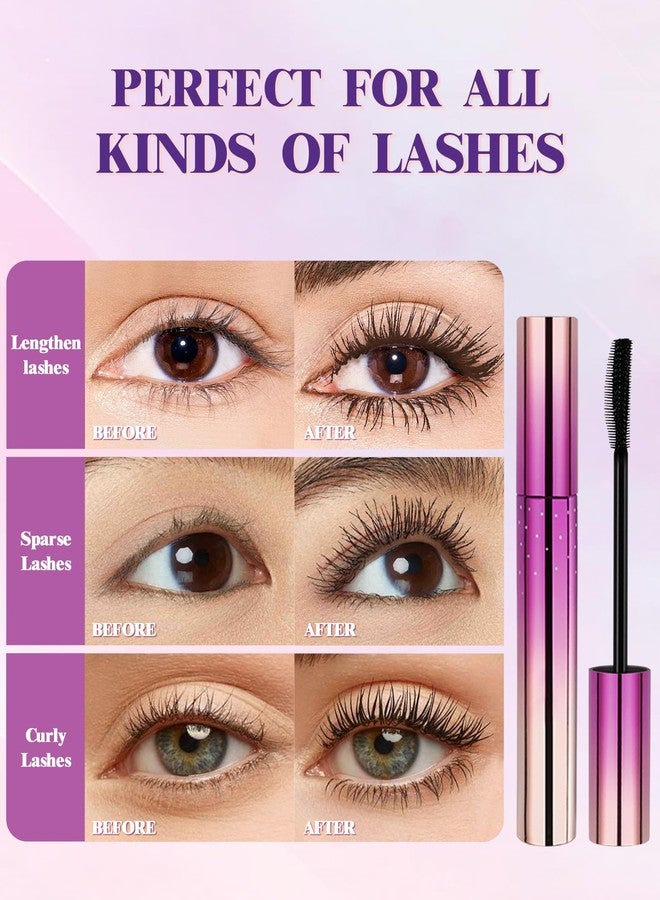 Lestpola Burgundy Mascara Volume and Length, Hypoallergenic Waterproof Long Lasting Mascara for Older Women 60 Plus with Dual-Sided Brush, No Clumps Lengthening Volumizing Tube Máscara for Sensitive Eyes-03 - Image 5